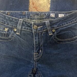 Miss Me woman’s Dark Blue Denim Jeans size 29 skinny